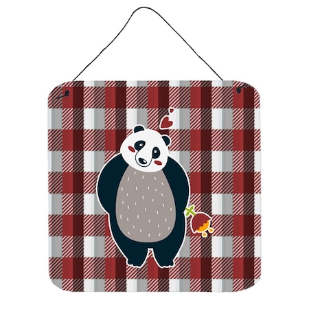 Carolines Treasures Panda Love Wall or Door Hanging Prints BB6751DS66